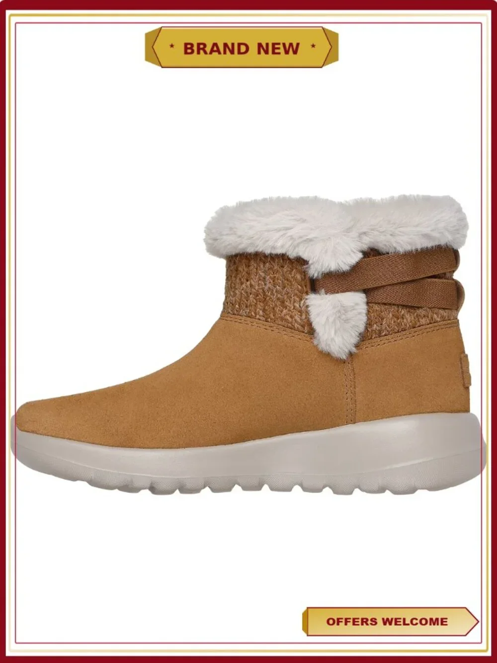 Women's Winter Boot with Faux Fur Suede & Air-Cooled Insole
